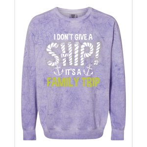 It's A Family Trip Cruise Ship Wear Anniversary Gift Colorblast Crewneck Sweatshirt