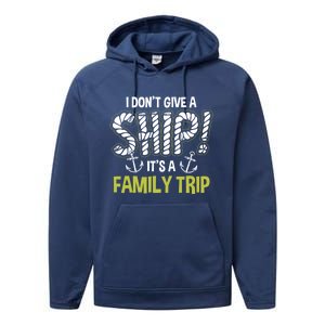 It's A Family Trip Cruise Ship Wear Anniversary Gift Performance Fleece Hoodie