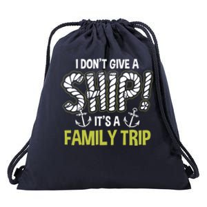 It's A Family Trip Cruise Ship Wear Anniversary Gift Drawstring Bag