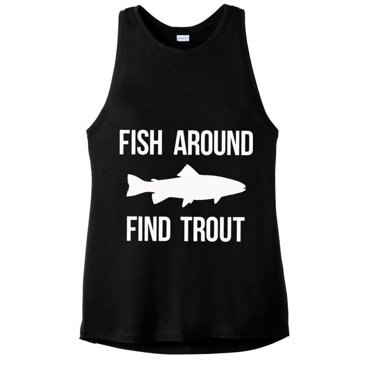 Ish Around Find Trout Ladies PosiCharge Tri-Blend Wicking Tank