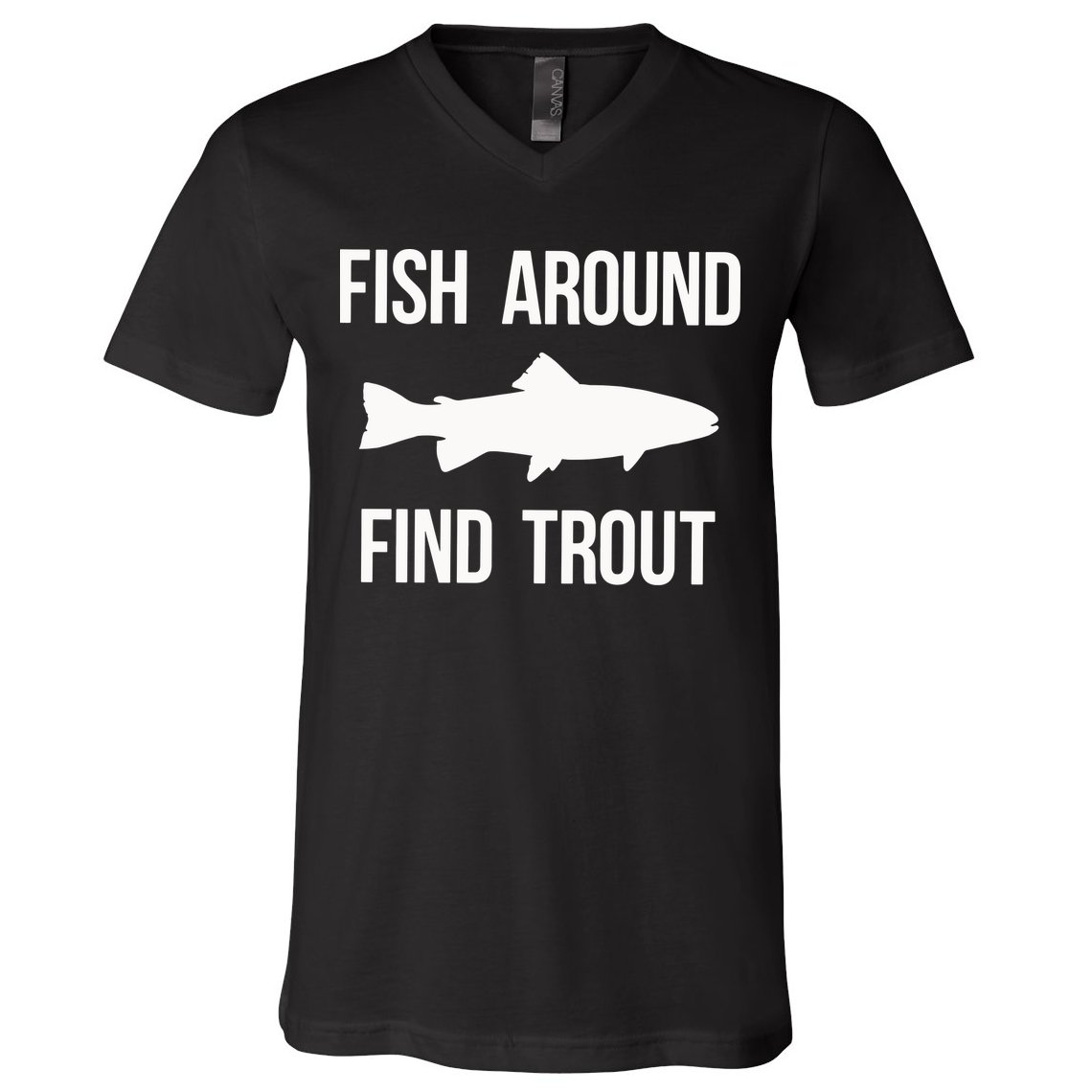 Ish Around Find Trout V-Neck T-Shirt