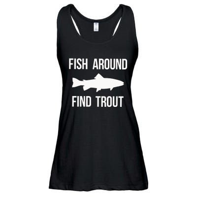 Ish Around Find Trout Ladies Essential Flowy Tank