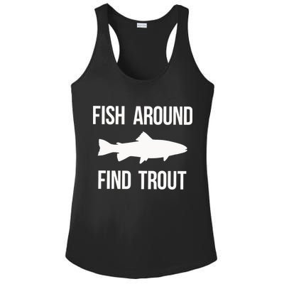 Ish Around Find Trout Ladies PosiCharge Competitor Racerback Tank
