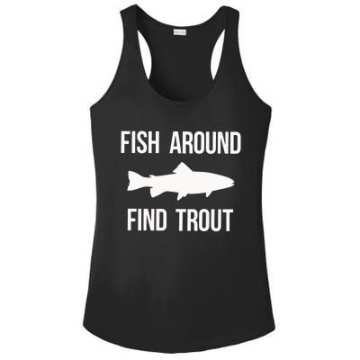 Ish Around Find Trout Ladies PosiCharge Competitor Racerback Tank