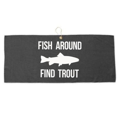 Ish Around Find Trout Large Microfiber Waffle Golf Towel