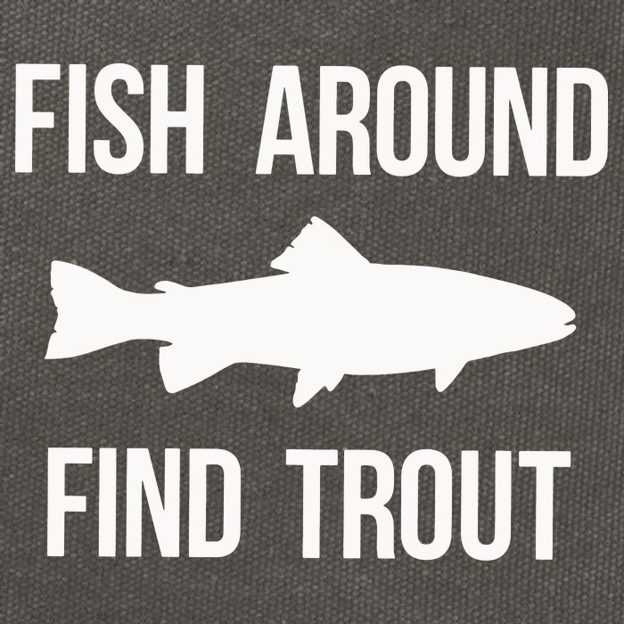 Ish Around Find Trout Cotton Canvas Backpack