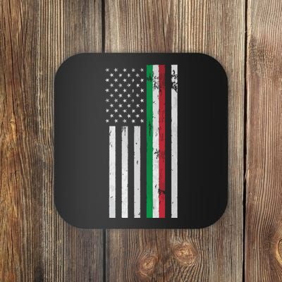 Italian American Flag Italian American Pride Coaster