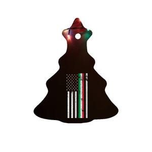 Italian American Flag Italian American Pride Ceramic Tree Ornament