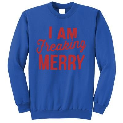 I Am Freaking Merry Xmas Funny Christmas Gift Sweatshirt