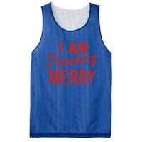 I Am Freaking Merry Xmas Funny Christmas Gift Mesh Reversible Basketball Jersey Tank