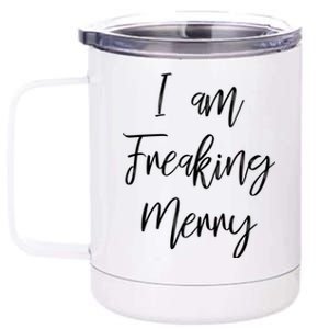 I Am Freaking Merry Funny Christmas Holiday Gift Lt Cute Gift 12 oz Stainless Steel Tumbler Cup