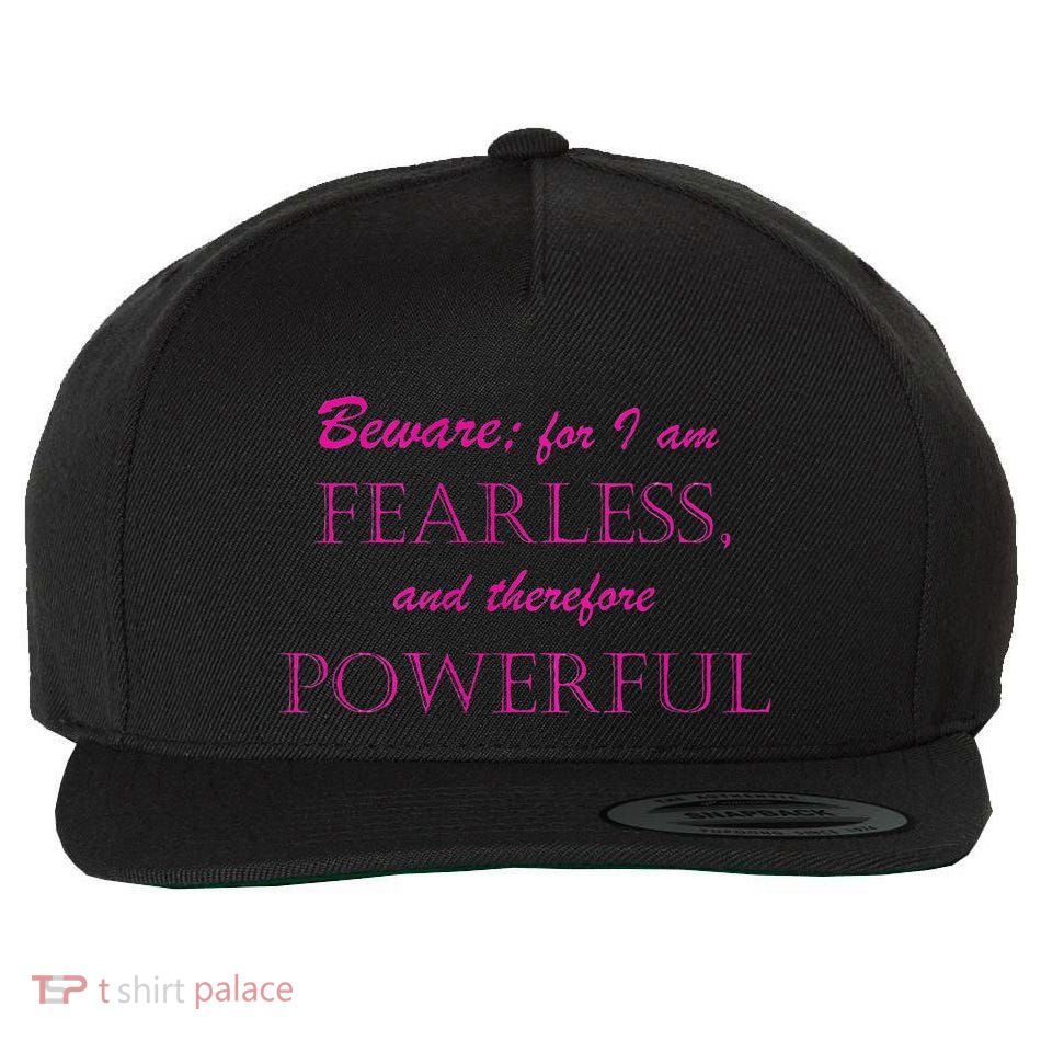 I Am Fearless And Powerful Premium Wool Snapback Cap