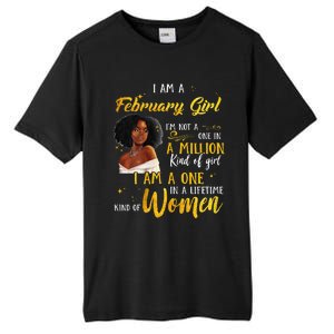 im a february black wo aquarius birthday s Tall Fusion ChromaSoft Performance T-Shirt