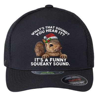 ItS A Funny Squeaky Sound Gift Funny Christmas Squirrel Cool Gift Flexfit Unipanel Trucker Cap