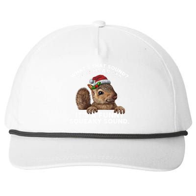 ItS A Funny Squeaky Sound Gift Funny Christmas Squirrel Cool Gift Snapback Five-Panel Rope Hat