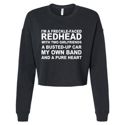 I’M A Freckle Face Redhead With Two Girlfriends A Busted Cropped Pullover Crew