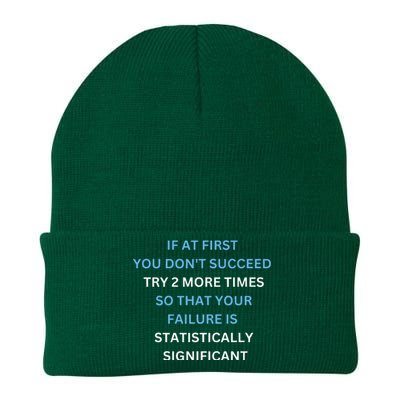 If At First You Don’T Succeed Try 2 More Times Knit Cap Winter Beanie