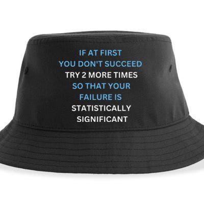 If At First You Don’T Succeed Try 2 More Times Sustainable Bucket Hat