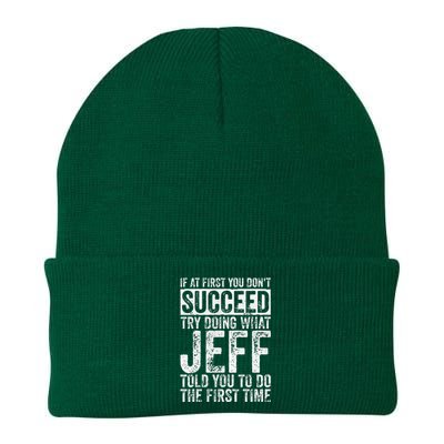 If At First You DonT Succeed Try Doing What Jeff Knit Cap Winter Beanie