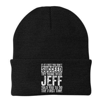 If At First You DonT Succeed Try Doing What Jeff Knit Cap Winter Beanie