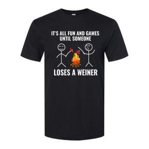 Its All Fun And Games Until Someone Loses A Weiner Funny Meaningful Gift Softstyle CVC T-Shirt