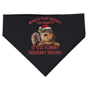 ItS A Funny Squeaky Sound Christmas Squirrel USA-Made Doggie Bandana