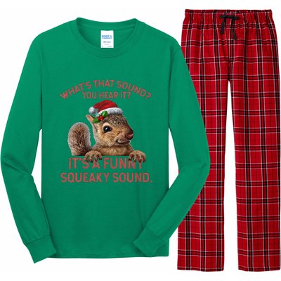 ItS A Funny Squeaky Sound Christmas Squirrel Long Sleeve Pajama Set