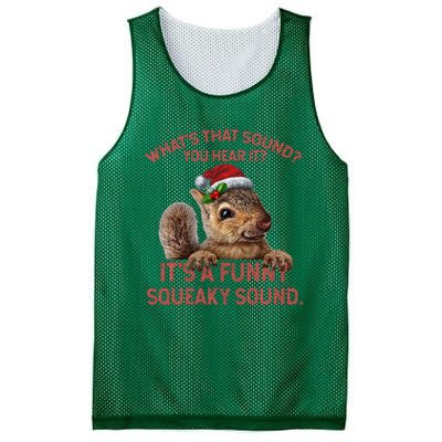 ItS A Funny Squeaky Sound Christmas Squirrel Mesh Reversible Basketball Jersey Tank