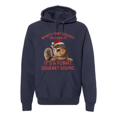 ItS A Funny Squeaky Sound Christmas Squirrel Premium Hoodie