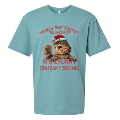 ItS A Funny Squeaky Sound Christmas Squirrel Sueded Cloud Jersey T-Shirt