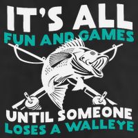 ItS All Fun And Games Until Someone Loses A Walleye Microfiber Hand Towel