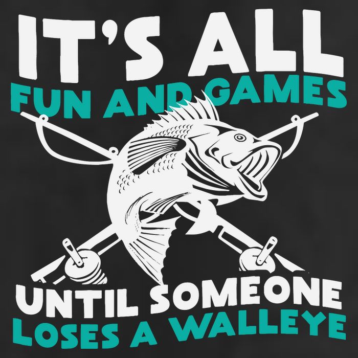 ItS All Fun And Games Until Someone Loses A Walleye Microfiber Hand Towel