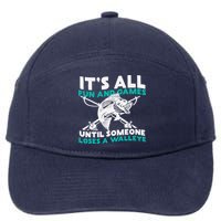 ItS All Fun And Games Until Someone Loses A Walleye 7-Panel Snapback Hat