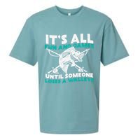 ItS All Fun And Games Until Someone Loses A Walleye Sueded Cloud Jersey T-Shirt