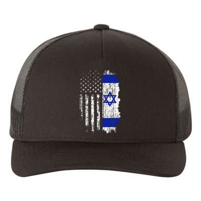 Israeli American Flag Pride Israel Usa Israeli Yupoong Adult 5-Panel Trucker Hat