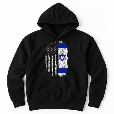 Israeli American Flag Pride Israel Usa Israeli Hoodie