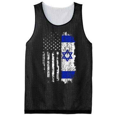 Israeli American Flag Pride Israel Usa Israeli Mesh Reversible Basketball Jersey Tank