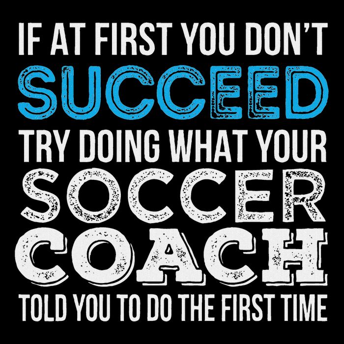 If At First You Don't Succeed Funny Soccer Coach Thank You Magnet