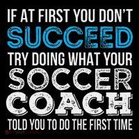 If At First You Don't Succeed Funny Soccer Coach Thank You Wool Snapback Cap