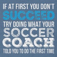 If At First You Don't Succeed Funny Soccer Coach Thank You Garment-Dyed Sweatshirt