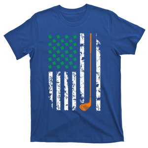 Irish American Flag Golf Shamrock St Patrick's Day Gift T-Shirt