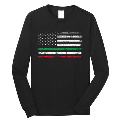 Italian American Flag Italy Flag Long Sleeve Shirt