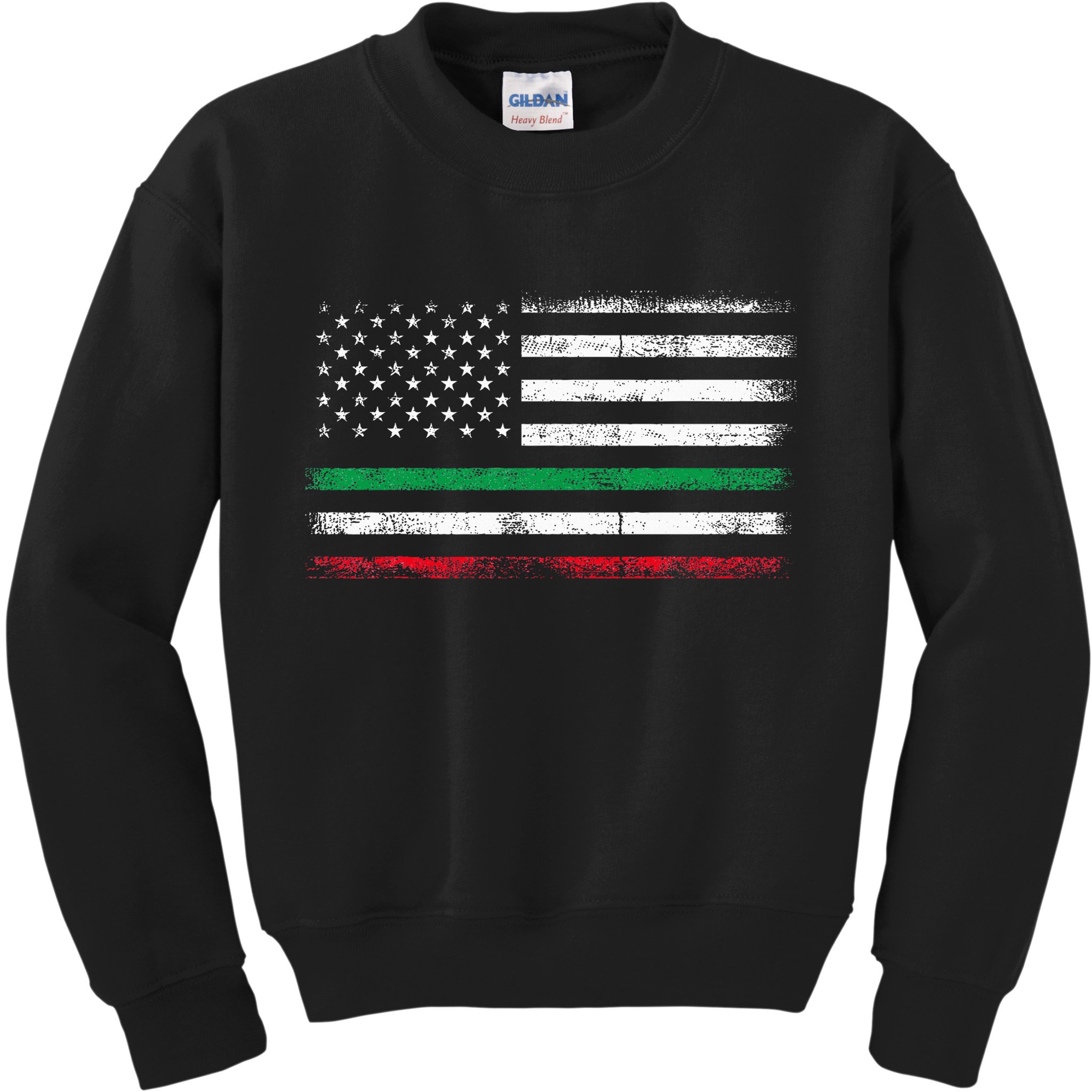 Italian American Flag Italy Flag Kids Sweatshirt
