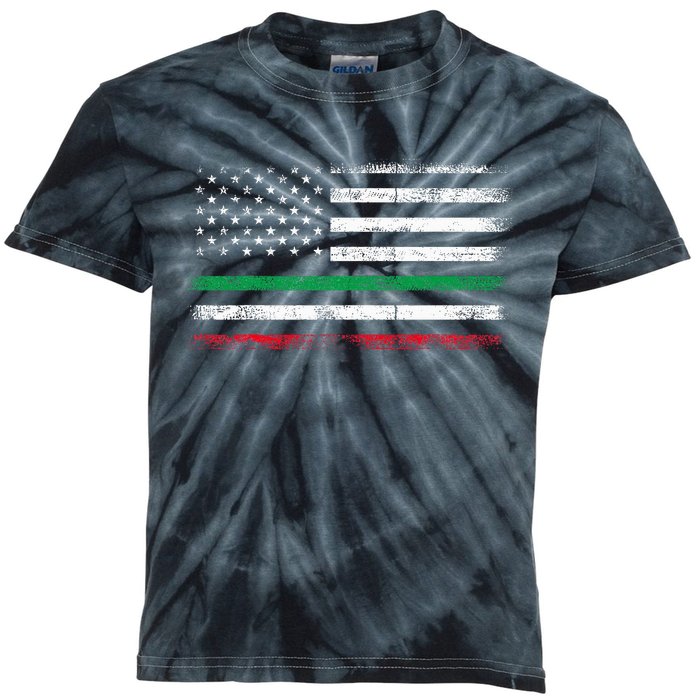 Italian American Flag Italy Flag Kids Tie-Dye T-Shirt