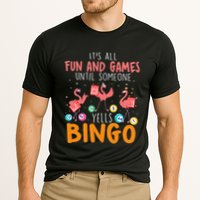 Its All Fun And Games Until Someone Yells Bingo Lover Cooling Performance Crew T-Shirt