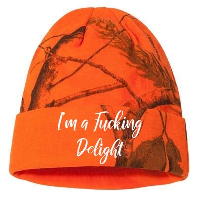 Im A Fucking Delight Funny Sassy Bitchy Kati Licensed 12" Camo Beanie