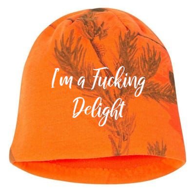 Im A Fucking Delight Funny Sassy Bitchy Kati - Camo Knit Beanie