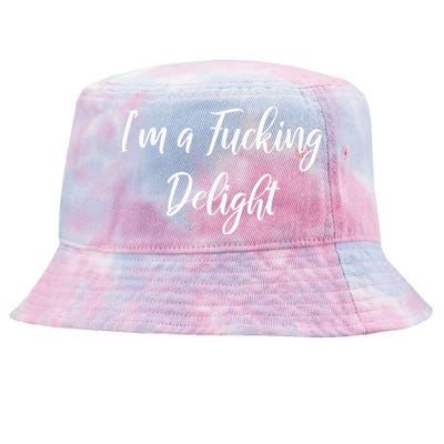 Im A Fucking Delight Funny Sassy Bitchy Tie-Dyed Bucket Hat