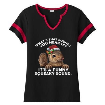 ItS A Funny Squeaky Sound Funny Gift Funny Christmas Squirrel Gift Ladies Halftime Notch Neck Tee