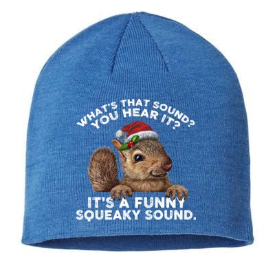 ItS A Funny Squeaky Sound Funny Gift Funny Christmas Squirrel Gift Sustainable Beanie